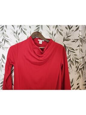 Joan Vass Dress Red Womens Size S Spandex Form Fitting